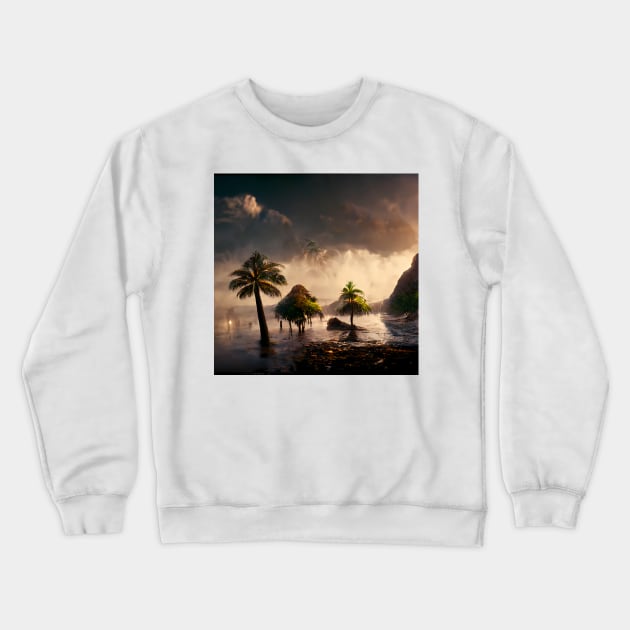 Tropical island #1 Crewneck Sweatshirt by endage